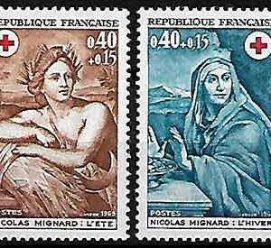 Serie sellos Francia 1619/20 (**)