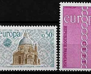 Serie sellos Francia 1676/77 (**)