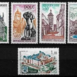 Serie sellos Francia 1683/87 (**)