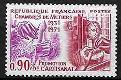 Serie sellos Francia 1691 (**)