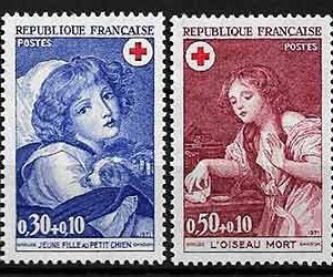Serie sellos Francia 1700/01 (**)