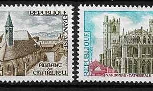Serie sellos Francia 1712/13 (**)