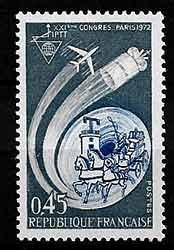 Serie sellos Francia 1721 (**)
