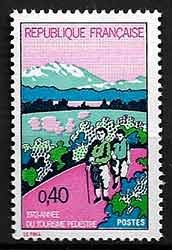 Serie sellos Francia 1723 (**)