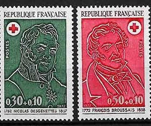 Serie sellos Francia 1735/36 (**)