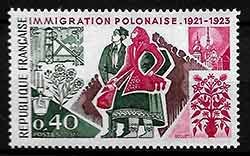 Serie sellos Francia 1740 (**)