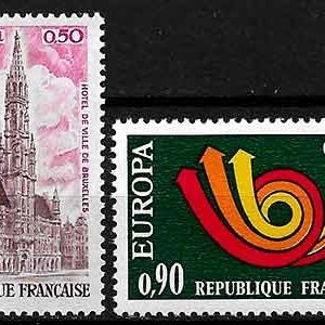 Serie sellos Francia 1752/53 (**)