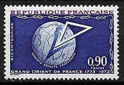 Serie sellos Francia 1756 (**)