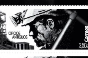5349. Sello Oficios Antiguos Minero
