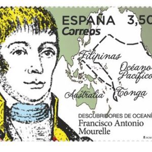 5350. Sello Descubridores Oceania Mourelle
