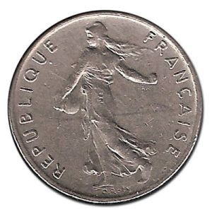 Moneda 0001/2 Franco Francia 1975 S/C