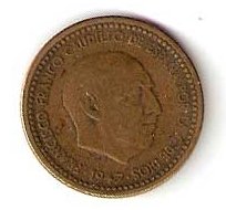 Moneda 001 peseta 1953 *56. S/C-