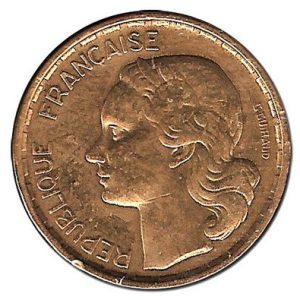 Moneda 010 Francos Francia 1957 MBC
