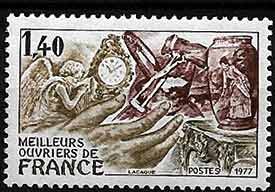 Serie sellos Francia 1952 (**)