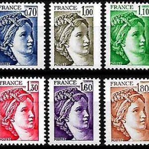 Serie sellos Francia 2056/61 (**)