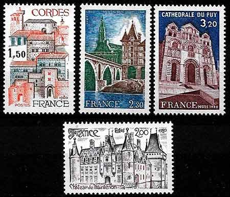 Serie sellos Francia 2081/84 (**)