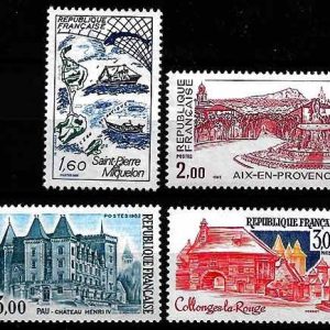 Serie sellos Francia 2193/96 (**)