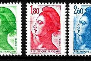 Serie sellos Francia 2219/21 (**)