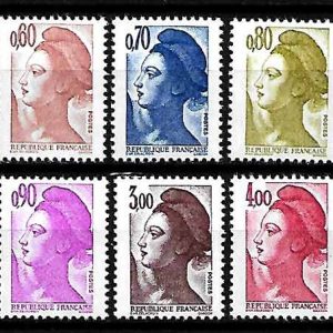 Serie sellos Francia 2239/44 (**)
