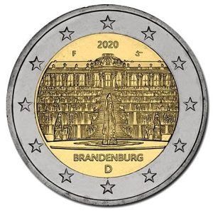 Moneda 2 euros Alemania 2020 Bunderländer Brandeburgo 1 Ceca