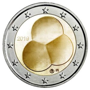 Moneda 2 euros de Finlandia 2019 Ley de Constitución