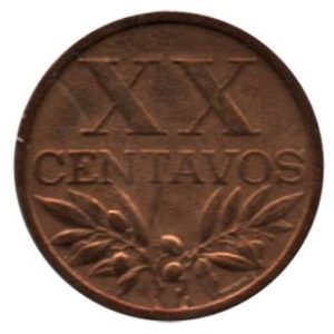 Moneda Portugal  0,20 centavos 1944. MBC
