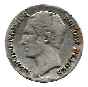 Moneda Bélgica 0,20 Centimos 1853 MBC «Rara»