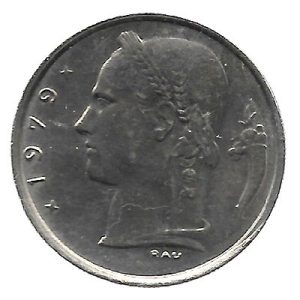 Moneda Bélgica 001 Franco 1964 MBC Belgie