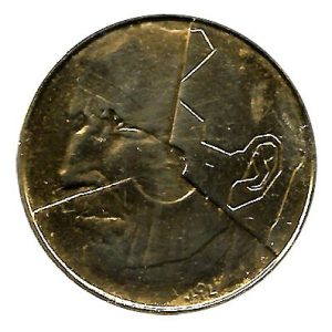 Moneda Bélgica 005 Francos 1986 MBC Belgie