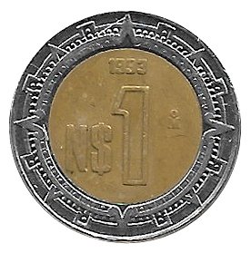 Moneda México 0001 Nuevo Peso 1995.MBC