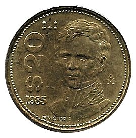 Moneda México 0020 pesos 1985.MBC