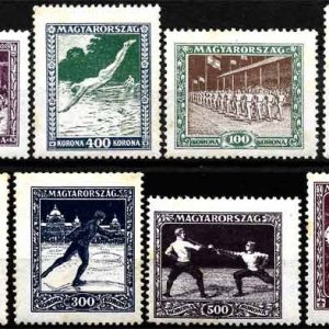 Sello Boy Scout Hungria 371/78 (*) 1925