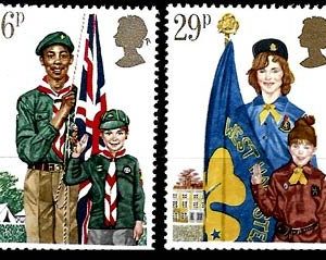Sello Boy Scout Gran Bretaña 1039/42 (**) 1982