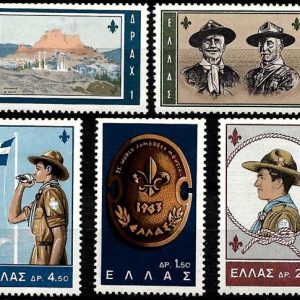Sello Boy Scout Grecia 794/98 (**) 1963