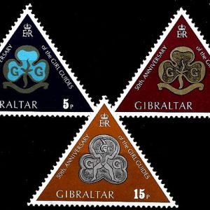 Sello Boy Scout Gibraltar 320/22 (**) 1975
