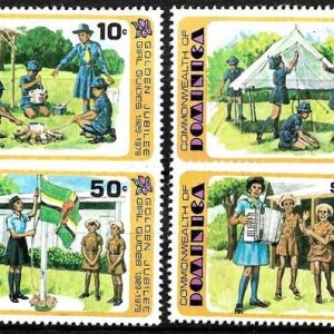 Sello Boy Scout Dominica 613/16 (**) 1979