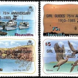 Sello Boy Scout Anguilla 598/601 (**) 1985