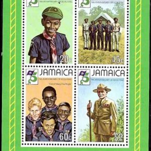 Sello Boy Scout Jamaica HB 19 (**) 1982