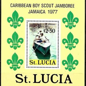 Sello Boy Scout Santa Lucia HB 11 (**) 1977