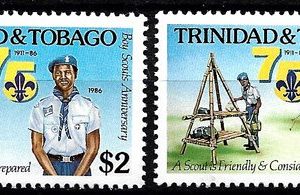 Sello Boy Scout Trinidad y Tobago 545/46 (**) 1986