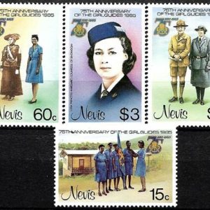 Sello Boy Scout Nevis 287/90 (**) 1985