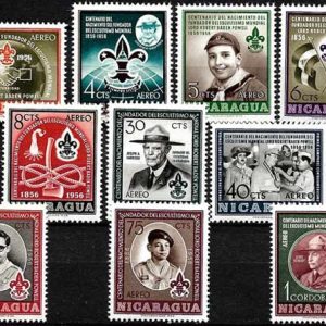 Sello Boy Scout Nicaragua A348/57 (**) 1957