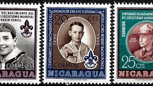 Sello Boy Scout Nicaragua 797/01 (**) 1957