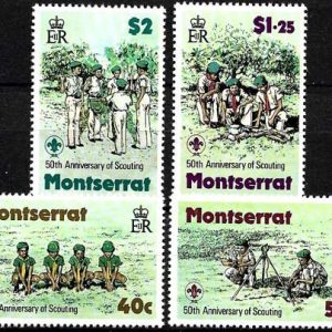 Sello Boy Scout Montserrat 398/01 (**) 1979