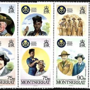 Sello Boy Scout Montserrat 600/07 (**) 1986