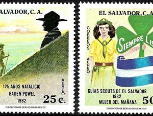 Sello Boy Scout Salvador A487/88 (**) 1982
