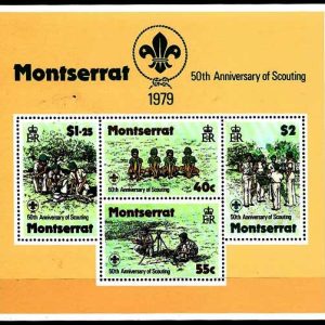 Sello Boy Scout Montserrat HB 18 (**) 1979