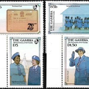 Sello Boy Scout Gambia 573/76 (**) 1985
