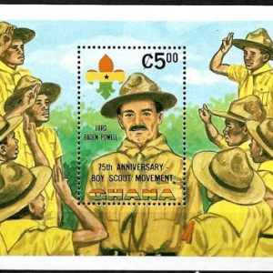 Sello Boy Scout Ghana HB 94 (**) 1982