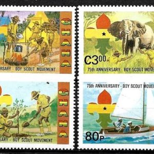Sello Boy Scout Ghana 744/47 (**) 1982
